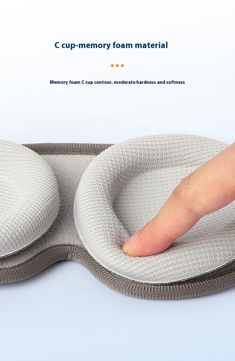 NOCHE Cross-border Removable Removable Eye Contour Memory Foam Unisex Sleep Blackout Eye Mask - Image 3