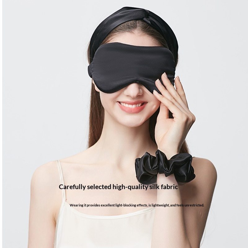 NOCHE 100 Mulberry Silk Eye Mask 16 Mommor Sleep And Light Blocking