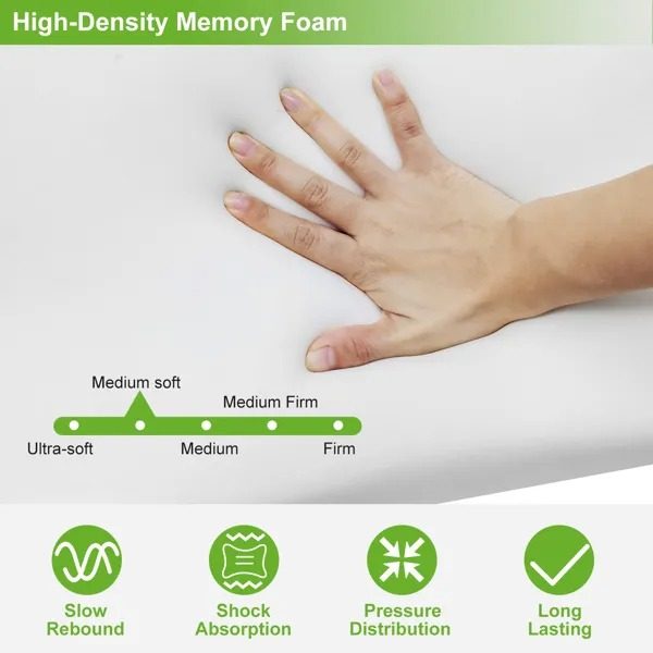 NOCHE Bamboo Memory Foam Contoured Cervical Pillow - Image 4